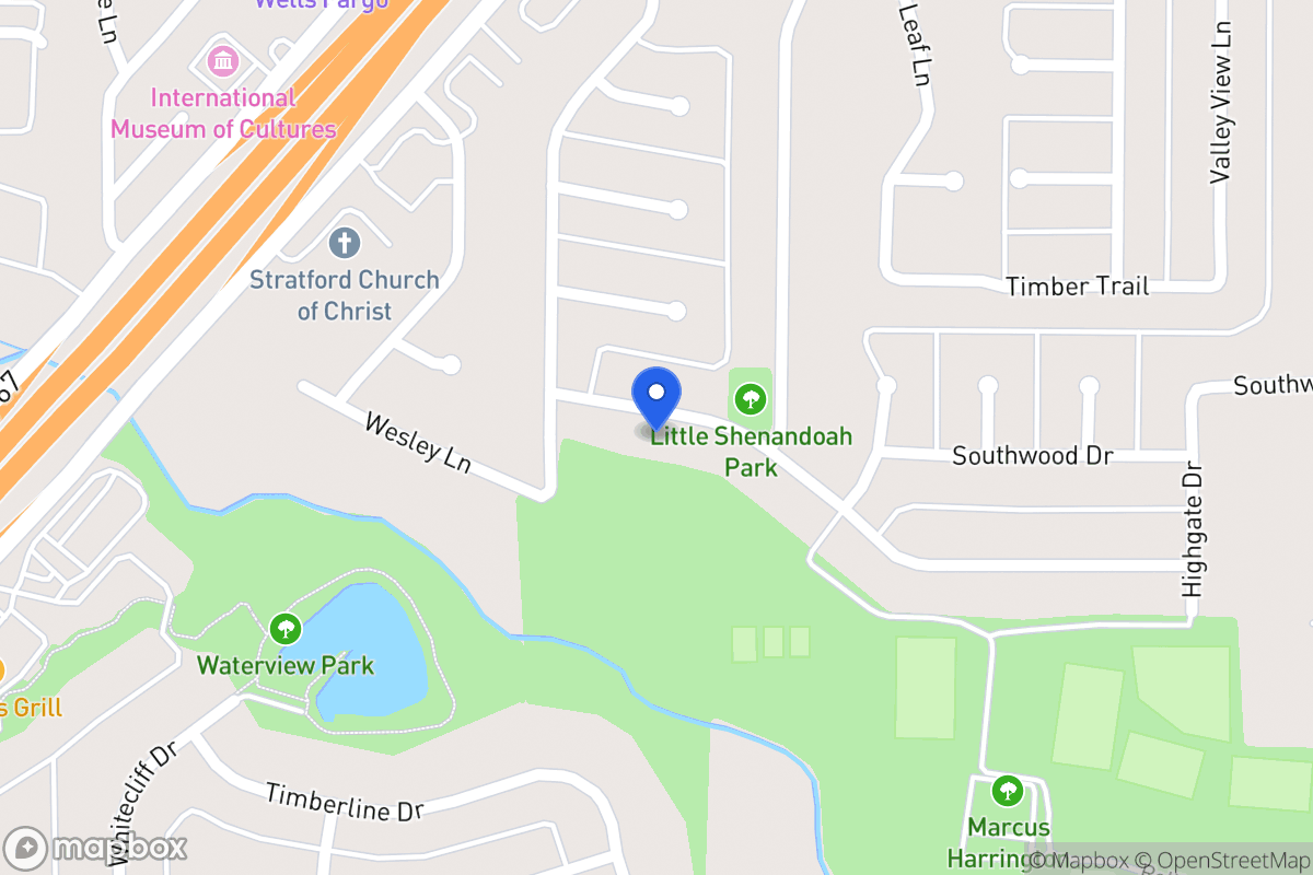 Map of 518 Meadowglen Dr