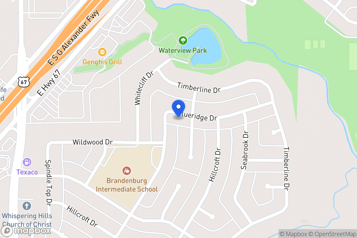 Map of 306 Blueridge Dr