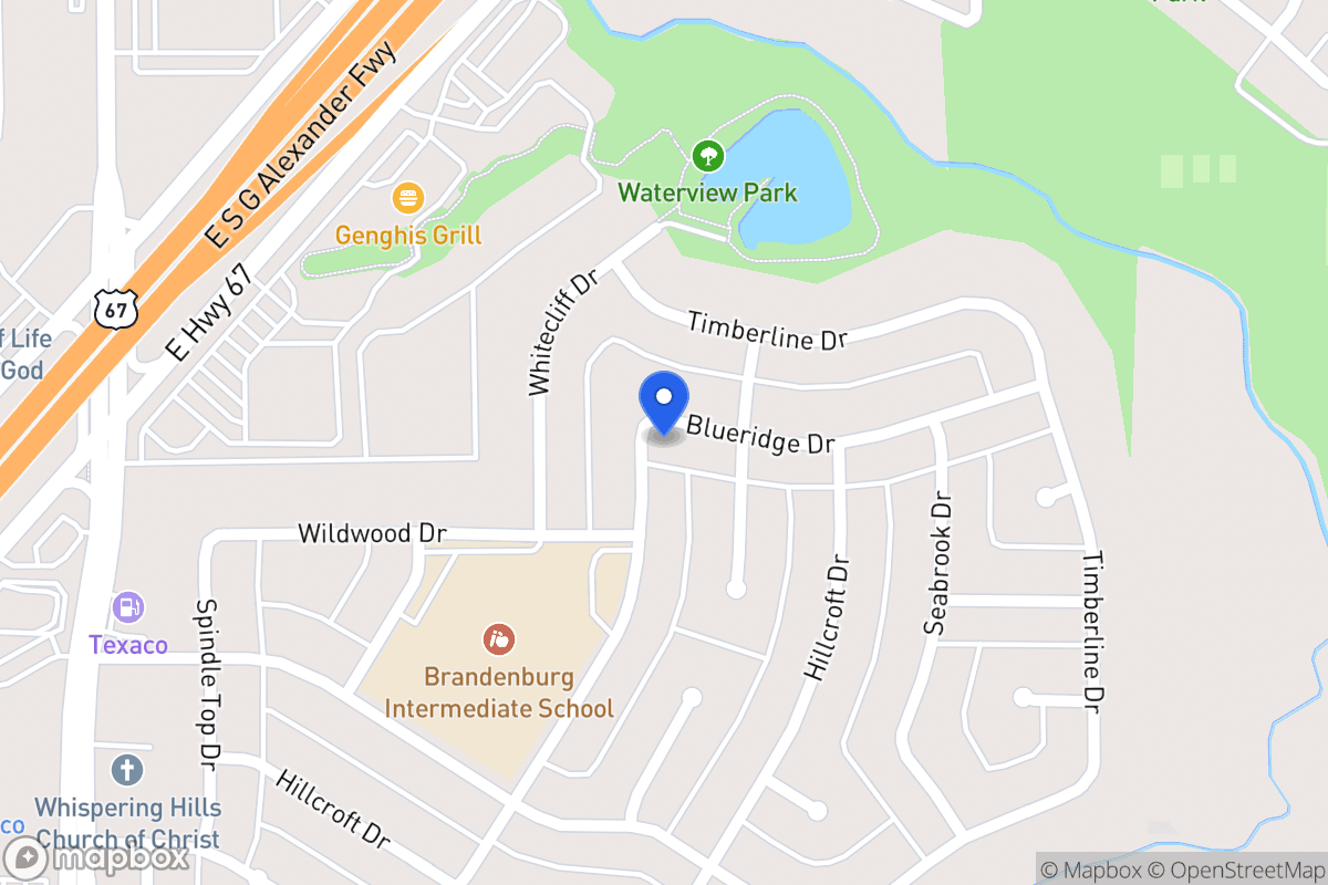 Map of 302 Blueridge Dr