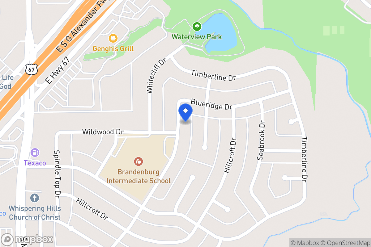 Map of 1842 Blueridge Dr