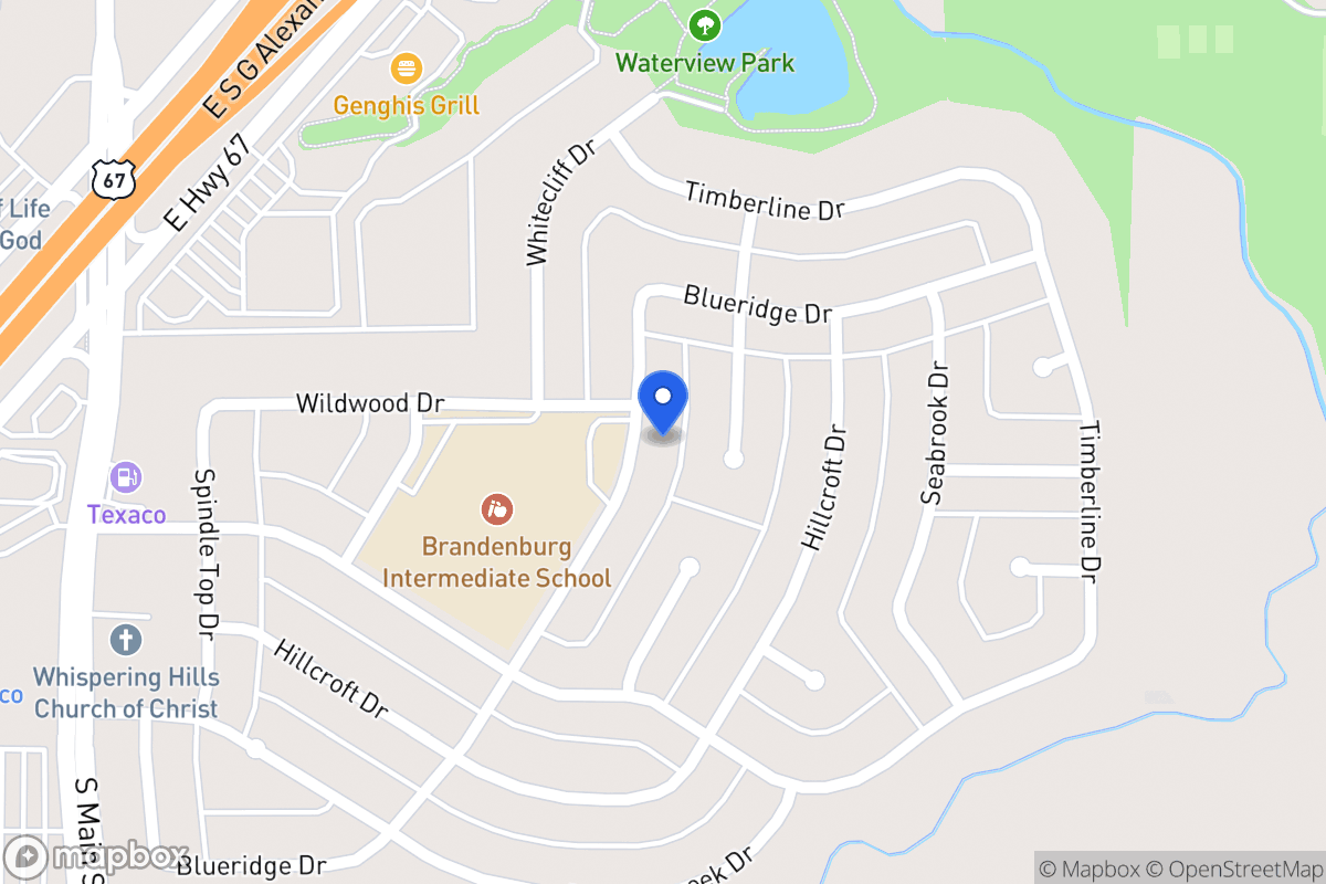 Map of 1910 Blueridge Dr