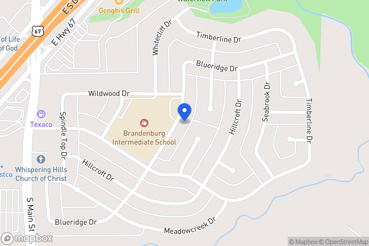 Map of 1922 Blueridge Dr
