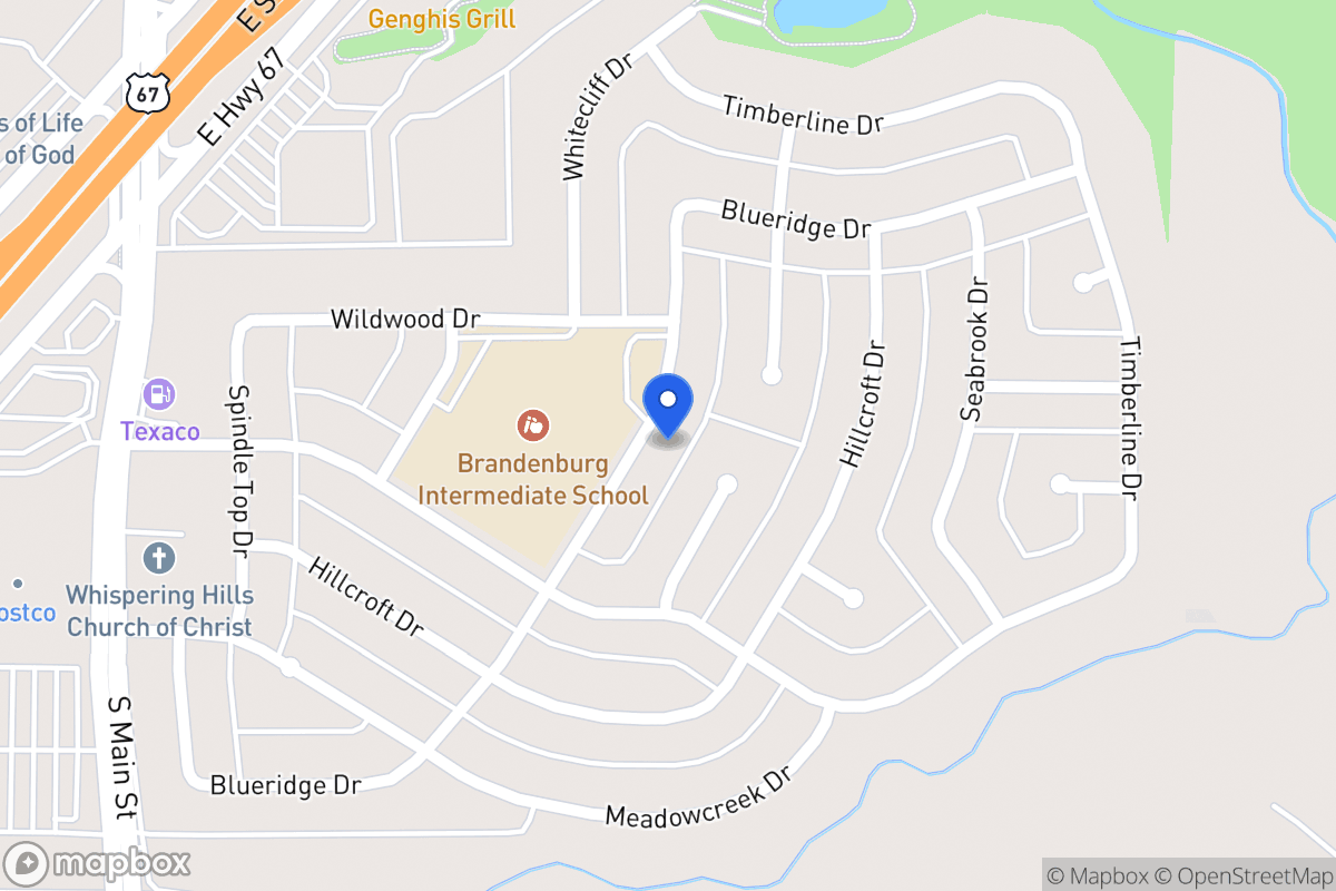 Map of 1926 Blueridge Dr