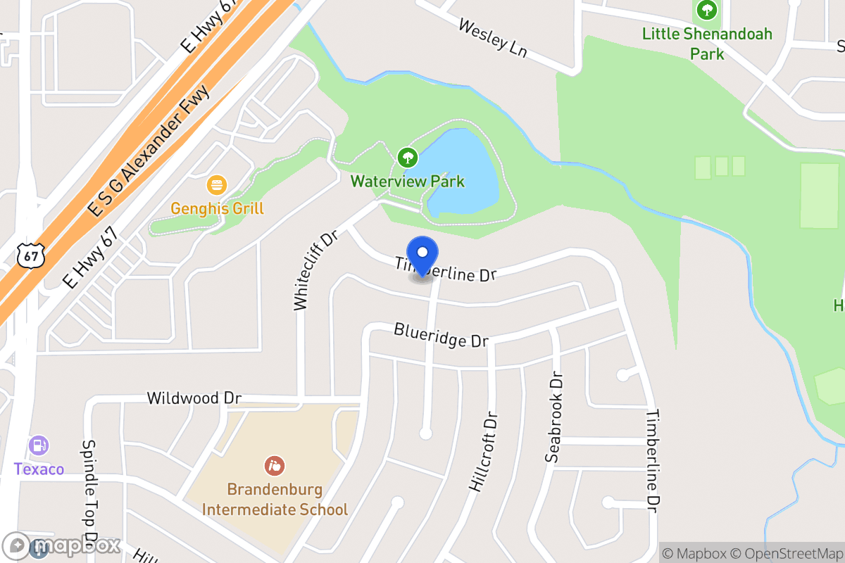 Map of 322 Timberline Dr