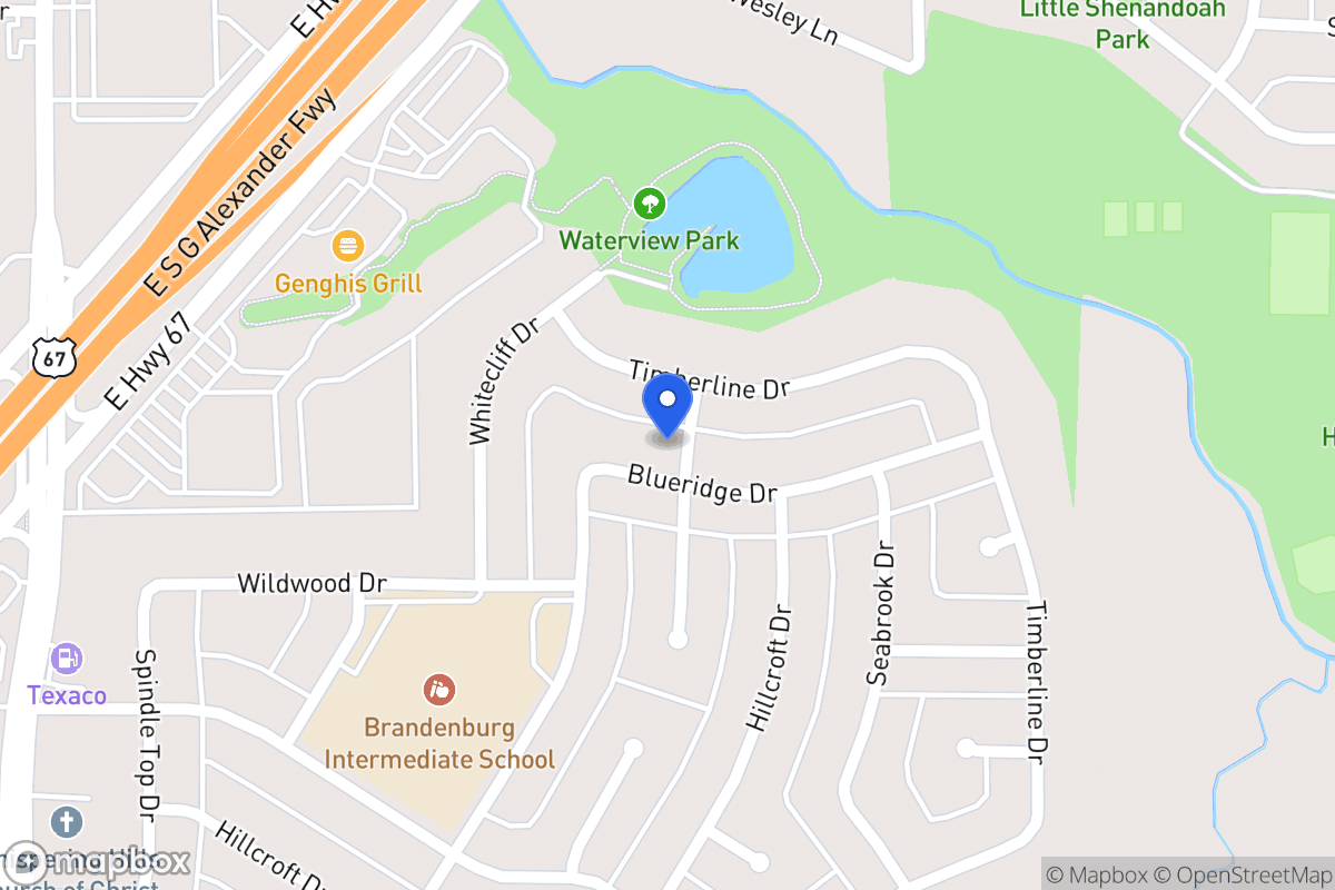 Map of 319 Blueridge Dr