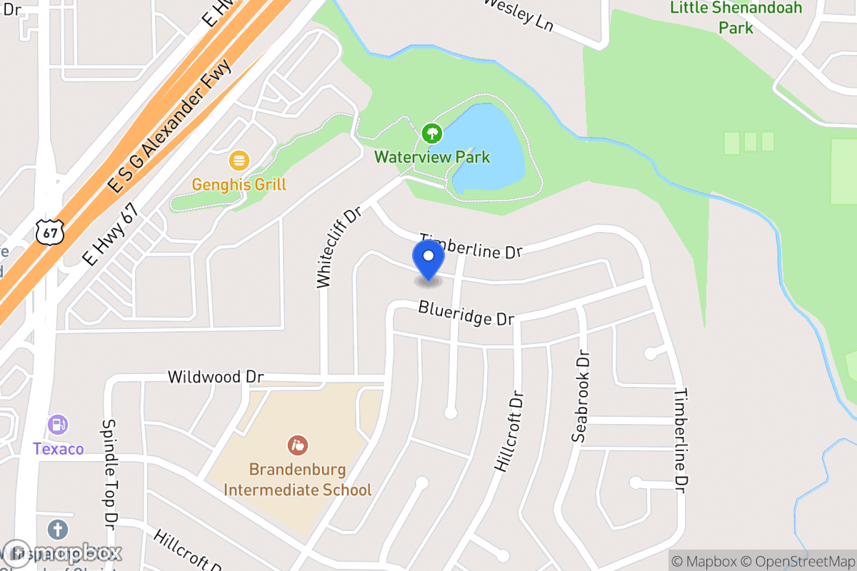 Map of 315 Blueridge Dr