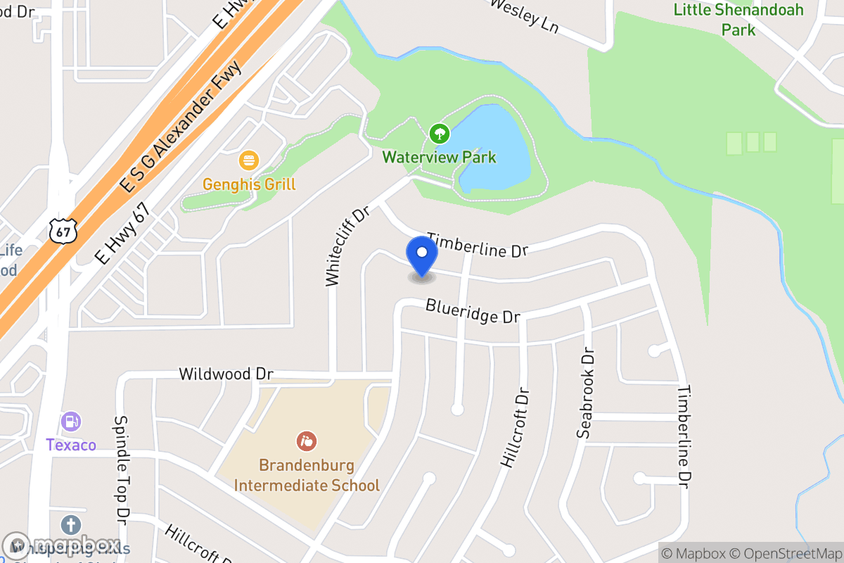 Map of 311 Blueridge Dr