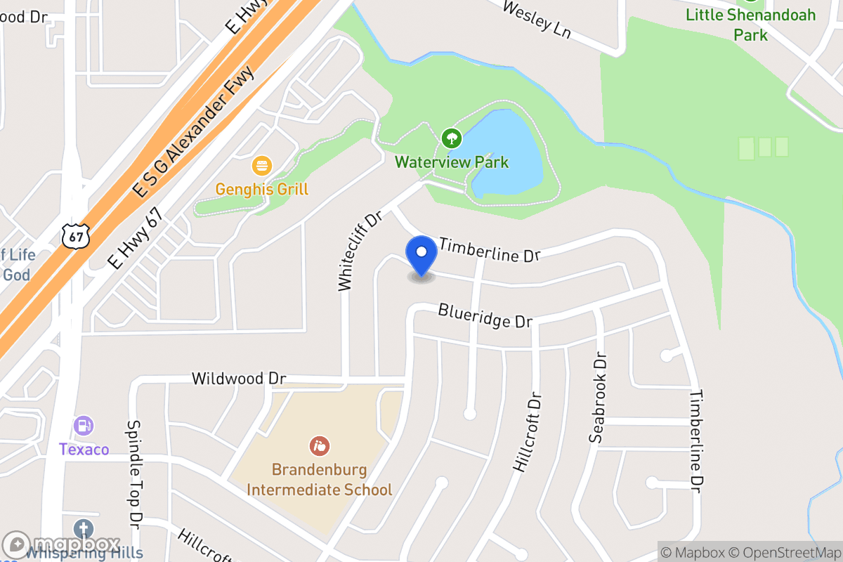 Map of 307 Blueridge Dr