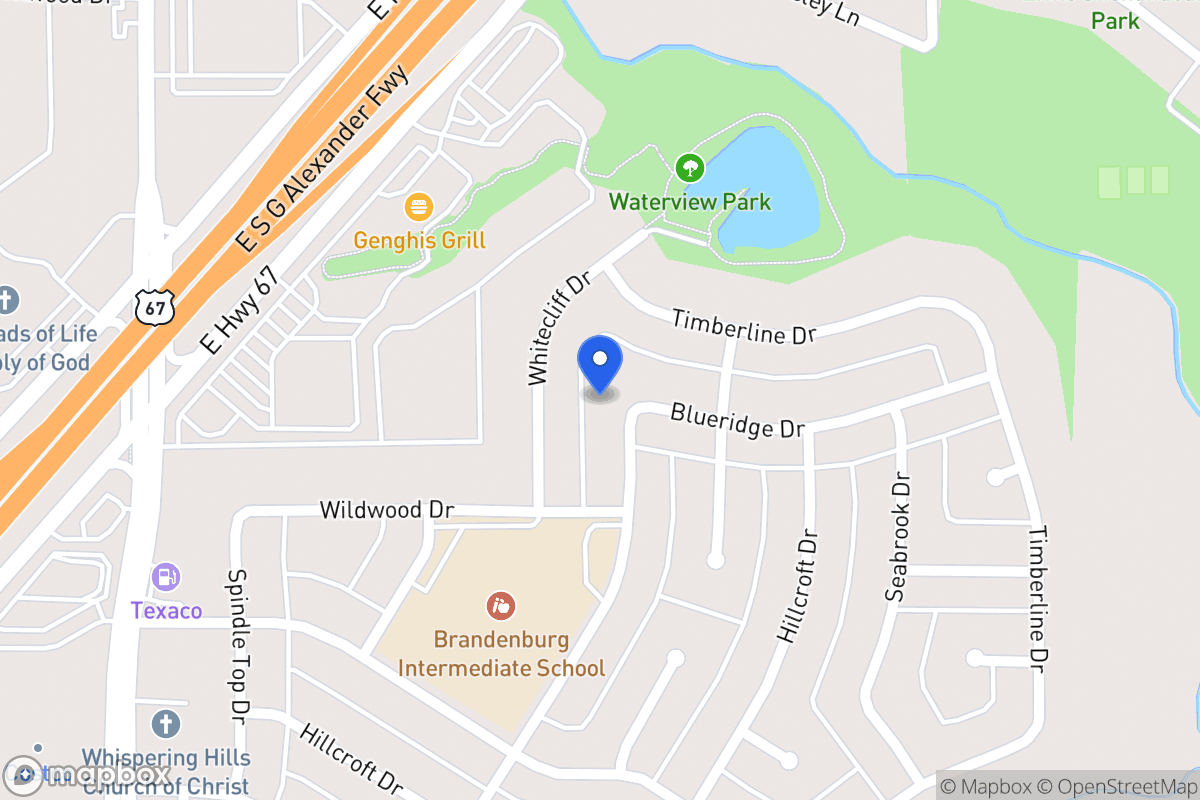 Map of 1827 Blueridge Dr