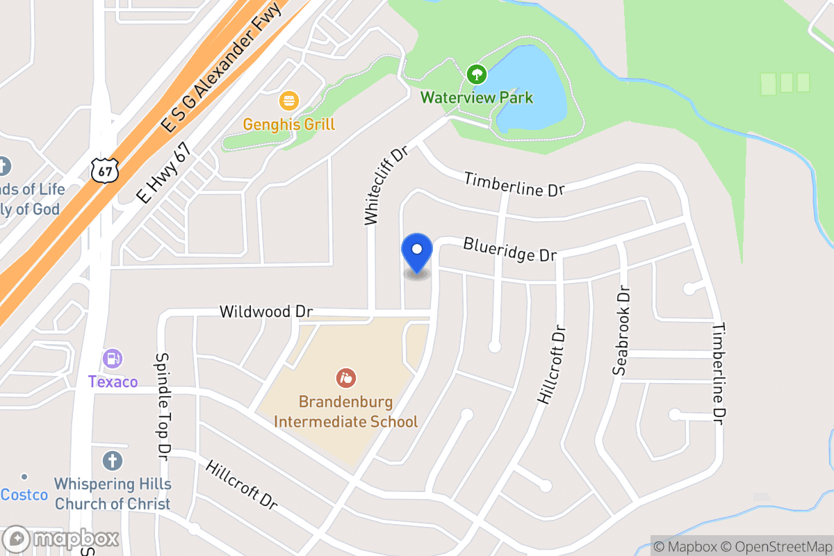 Map of 1839 Blueridge Dr
