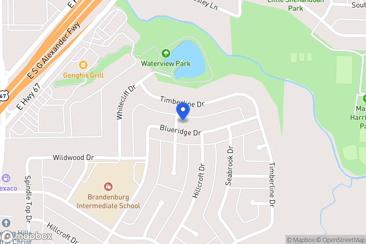 Map of 403 Blueridge Dr