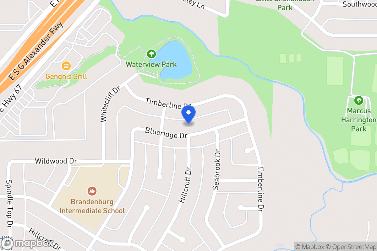 Map of 415 Blueridge Dr