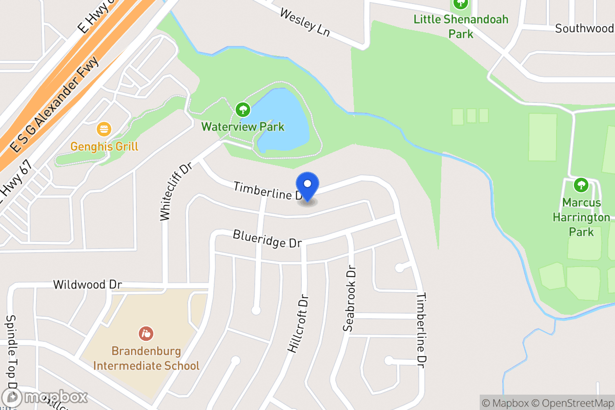 Map of 414 Timberline Dr
