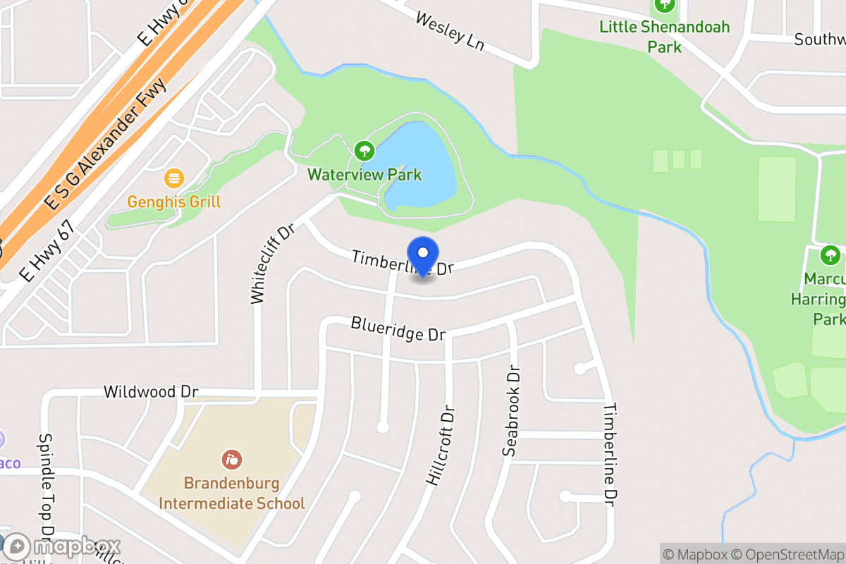 Map of 406 Timberline Dr