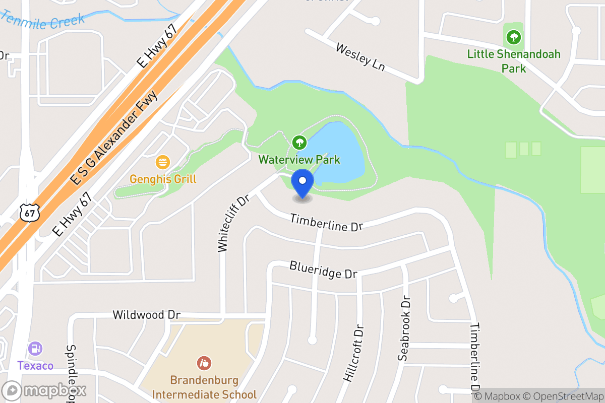 Map of 315 Timberline Dr