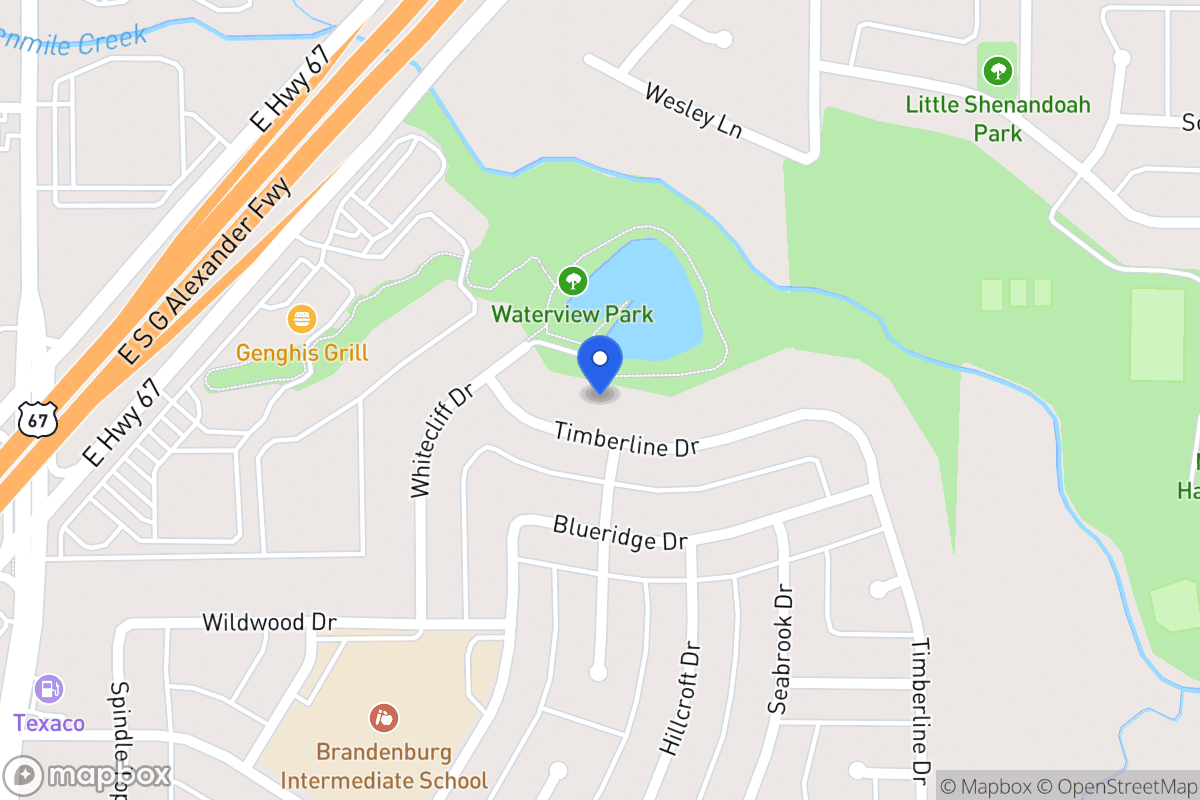 Map of 319 Timberline Dr