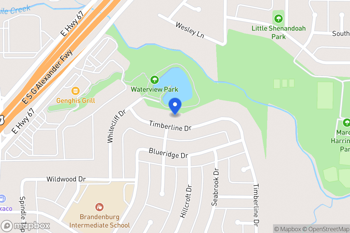 Map of 403 Timberline Dr