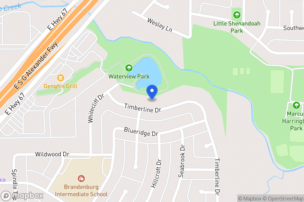 Map of 407 Timberline Dr