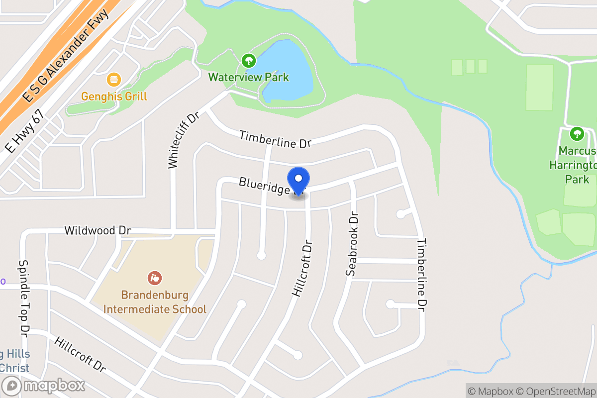 Map of 410 Blueridge Dr