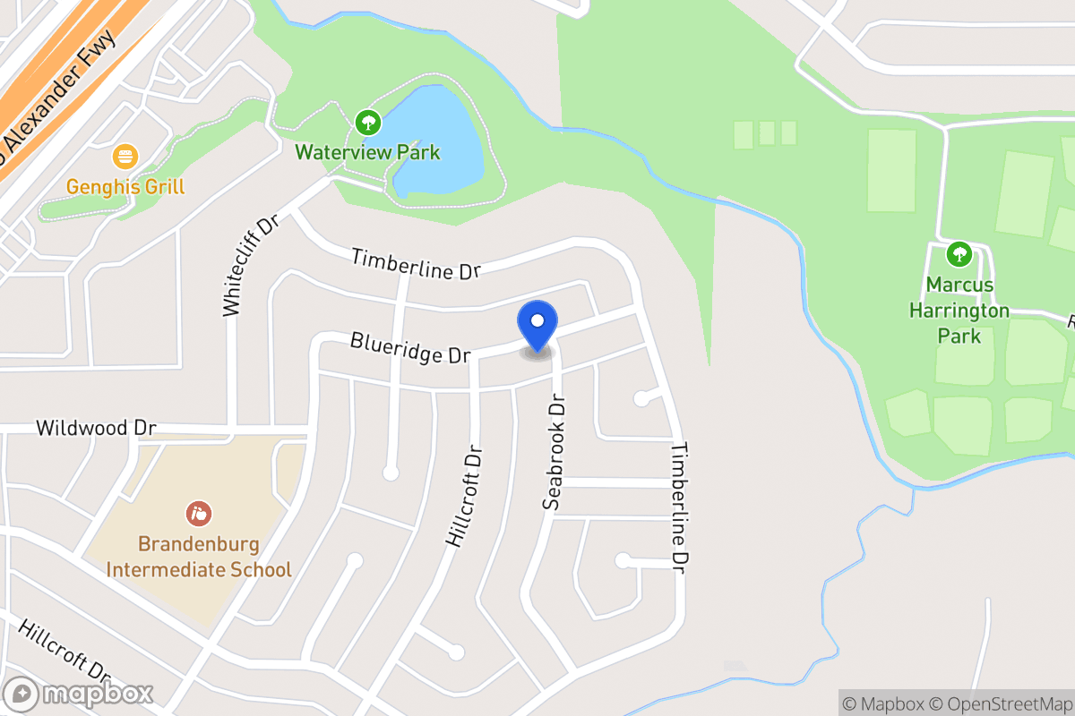 Map of 422 Blueridge Dr