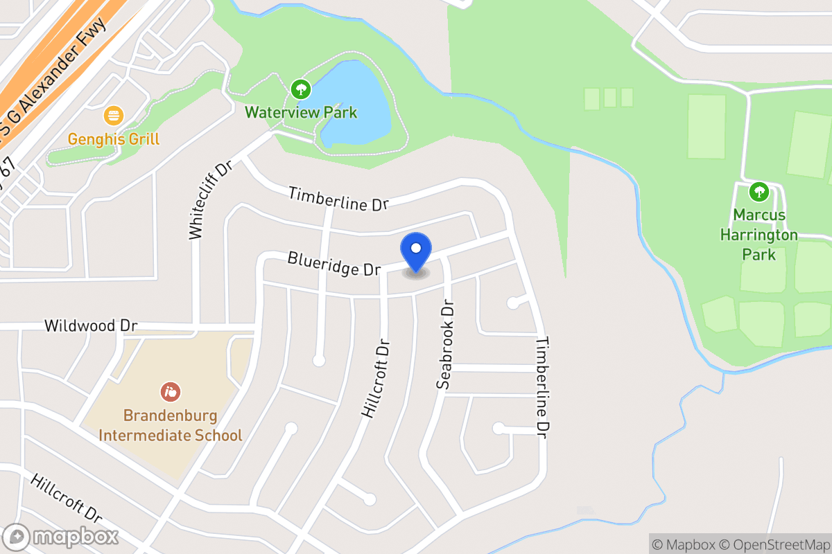 Map of 418 Blueridge Dr