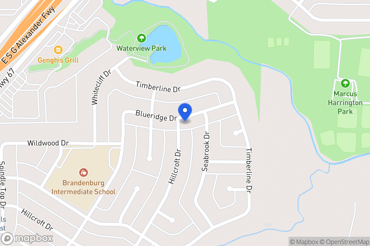 Map of 414 Blueridge Dr
