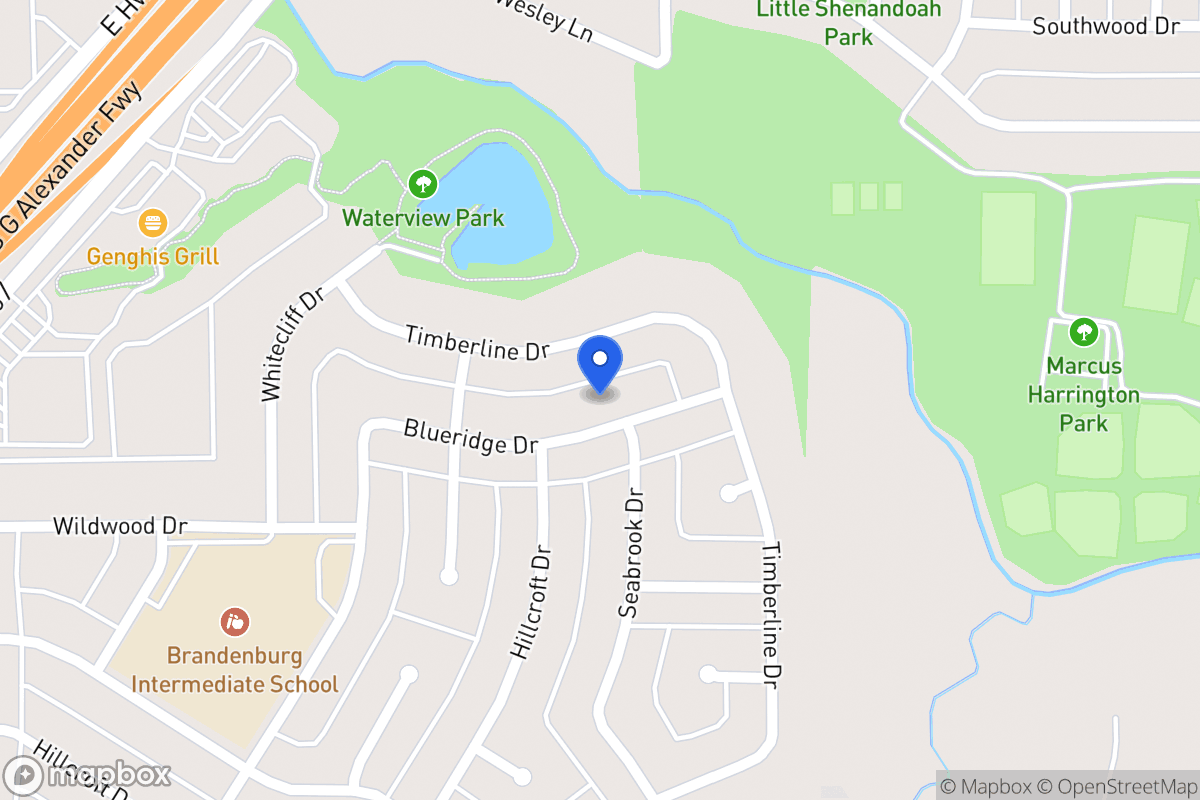 Map of 427 Blueridge Dr
