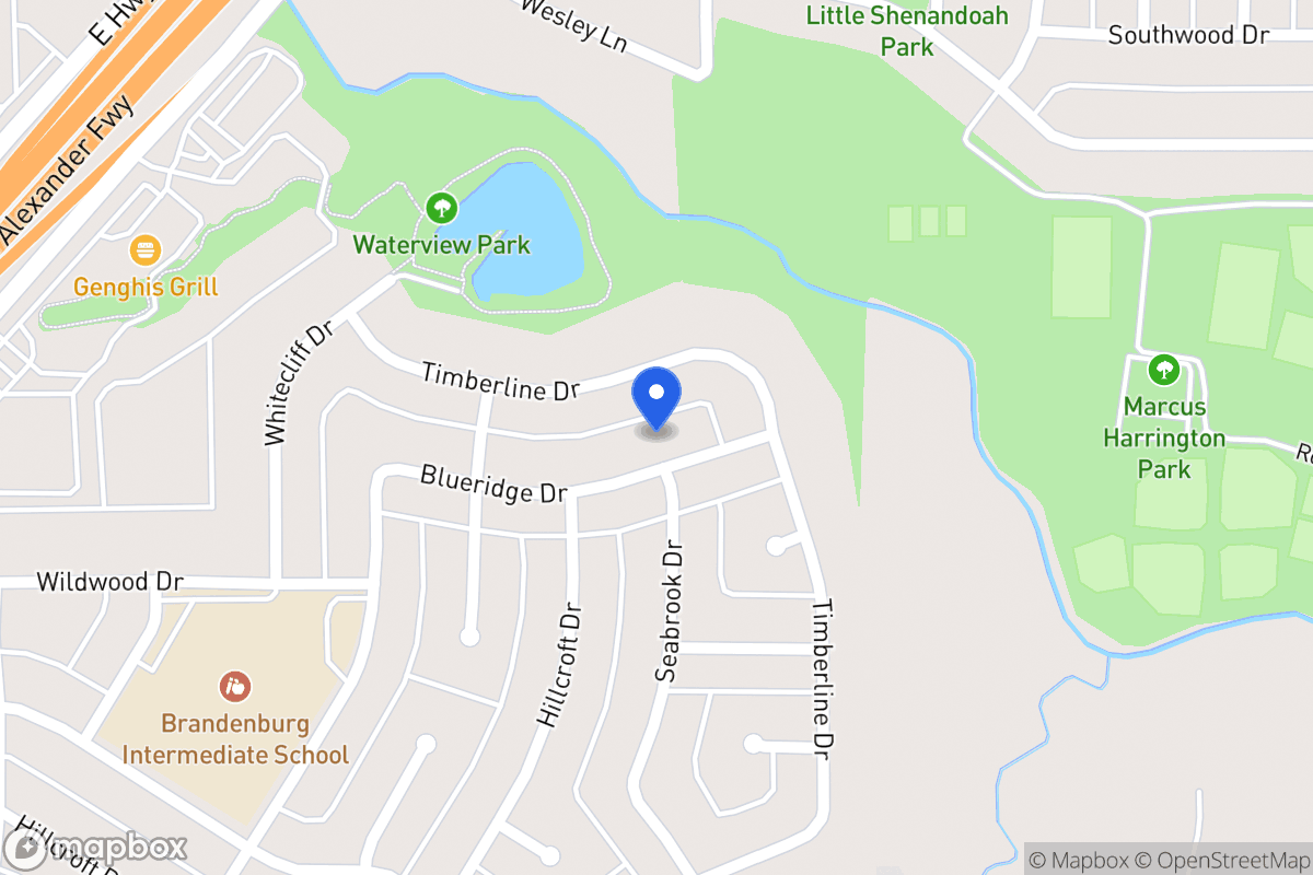Map of 431 Blueridge Dr