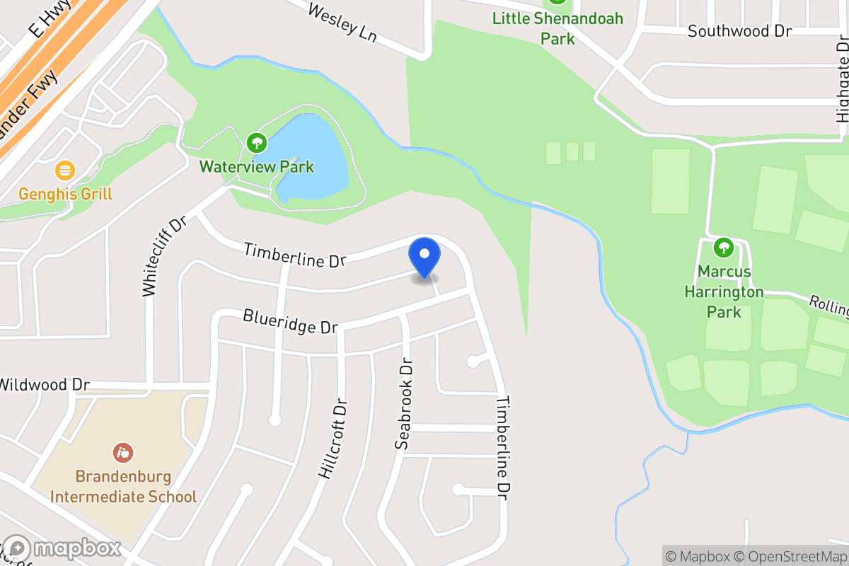 Map of 439 Blueridge Dr