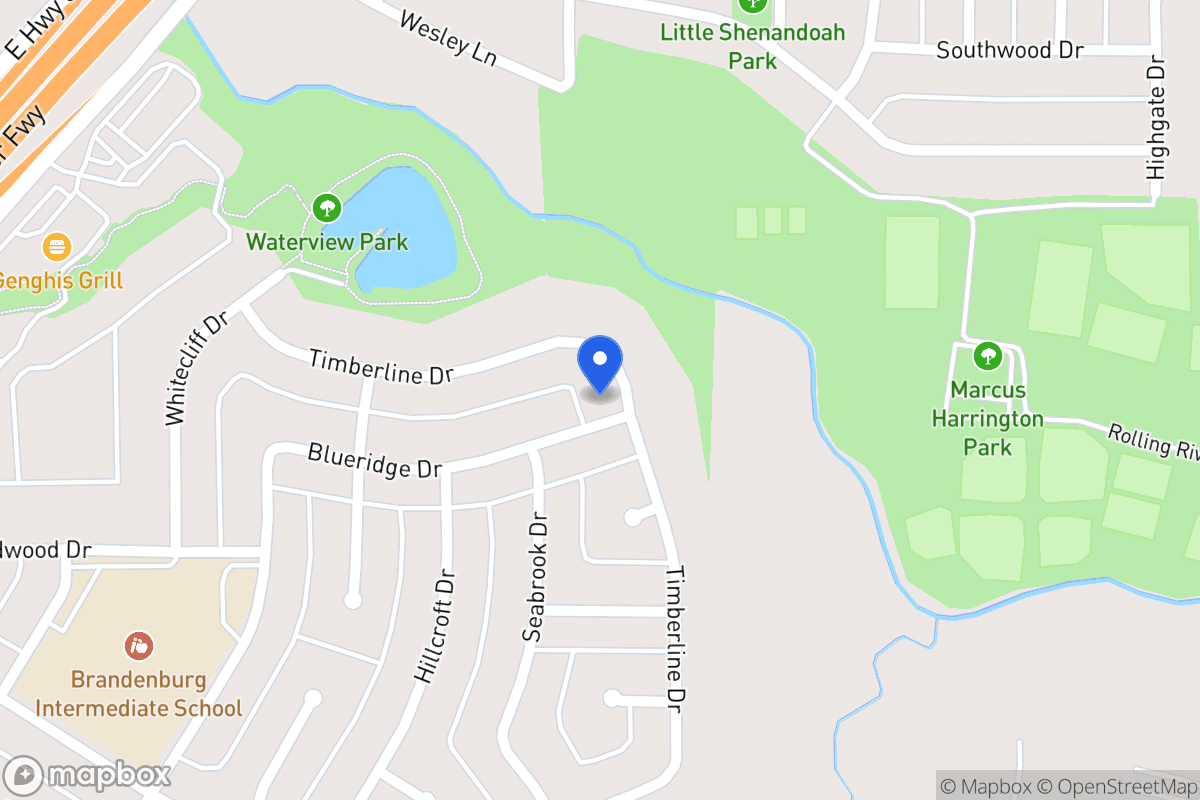 Map of 446 Timberline Dr