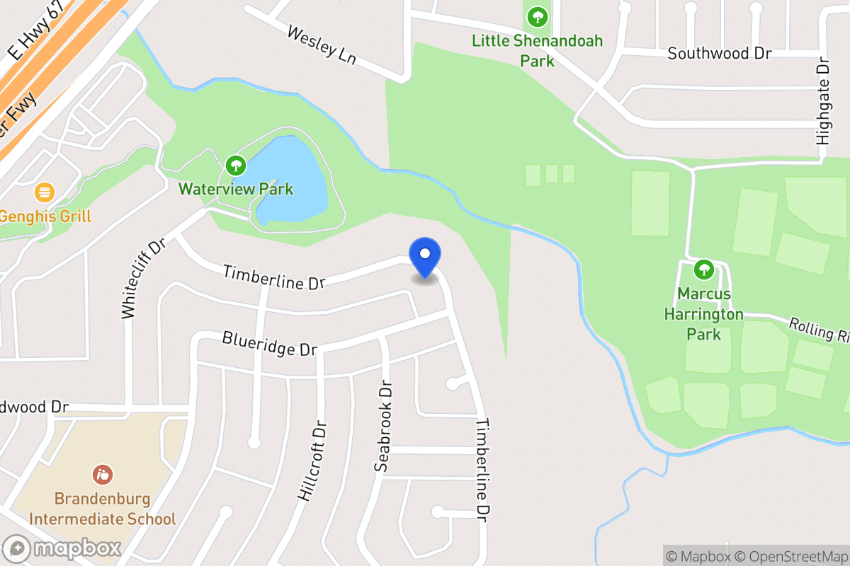 Map of 442 Timberline Dr
