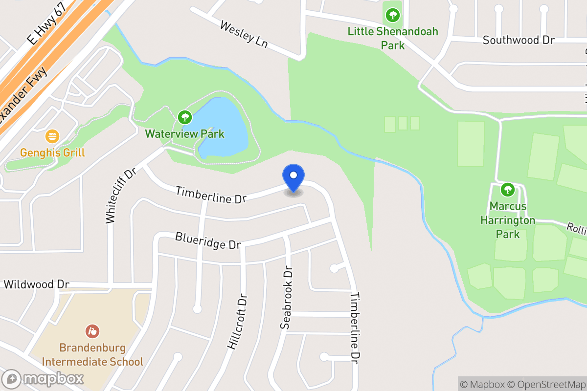 Map of 434 Timberline Dr
