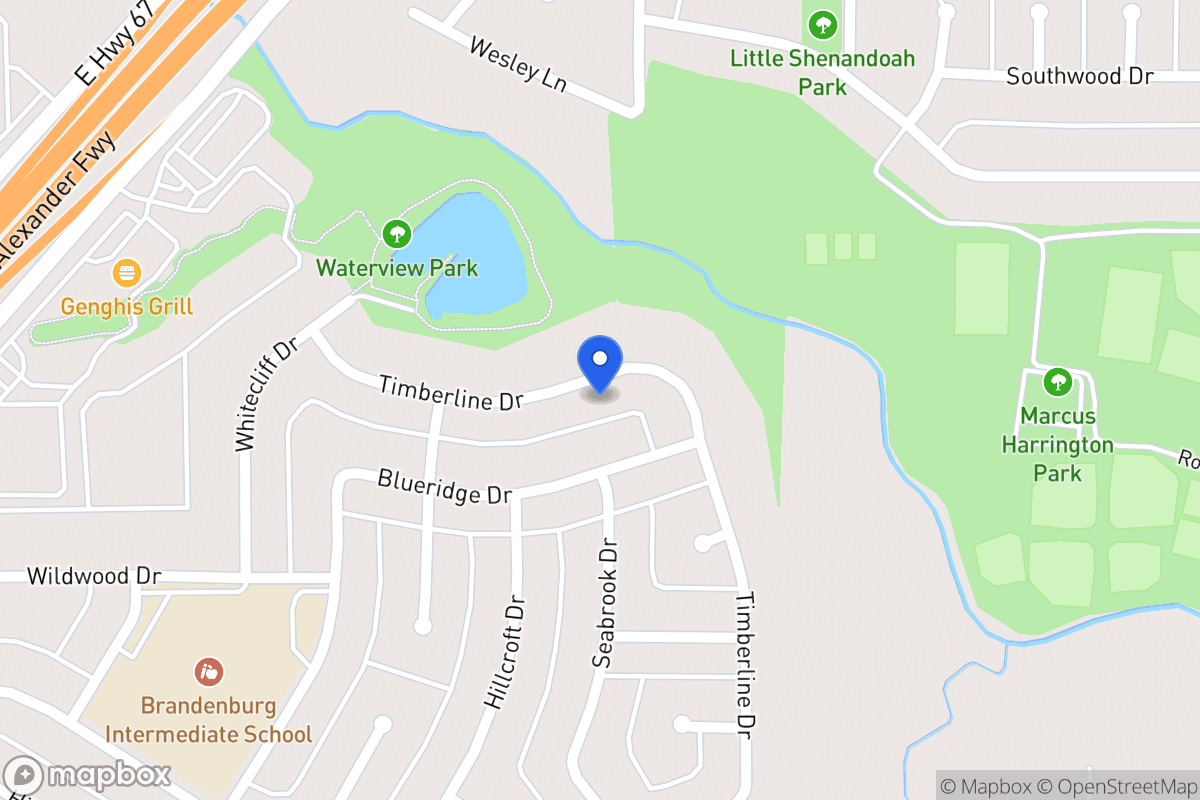 Map of 430 Timberline Dr
