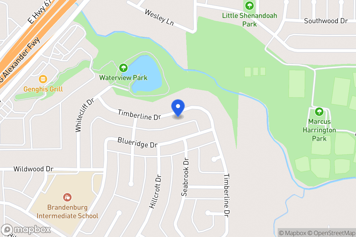 Map of 426 Timberline Dr