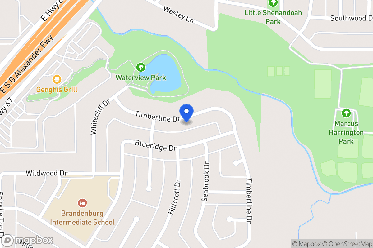 Map of 418 Timberline Dr