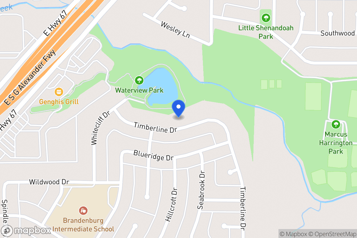 Map of 415 Timberline Dr