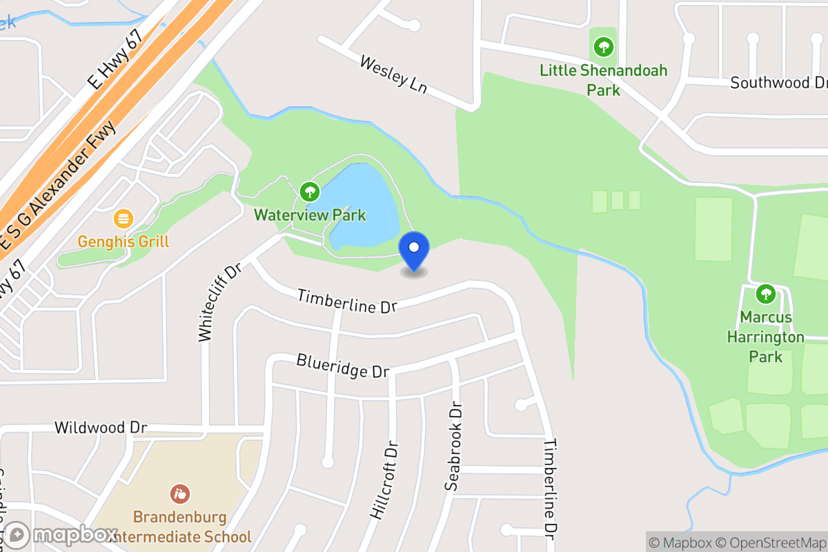 Map of 419 Timberline Dr