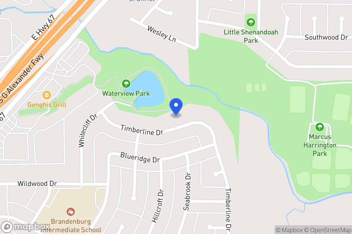 Map of 423 Timberline Dr