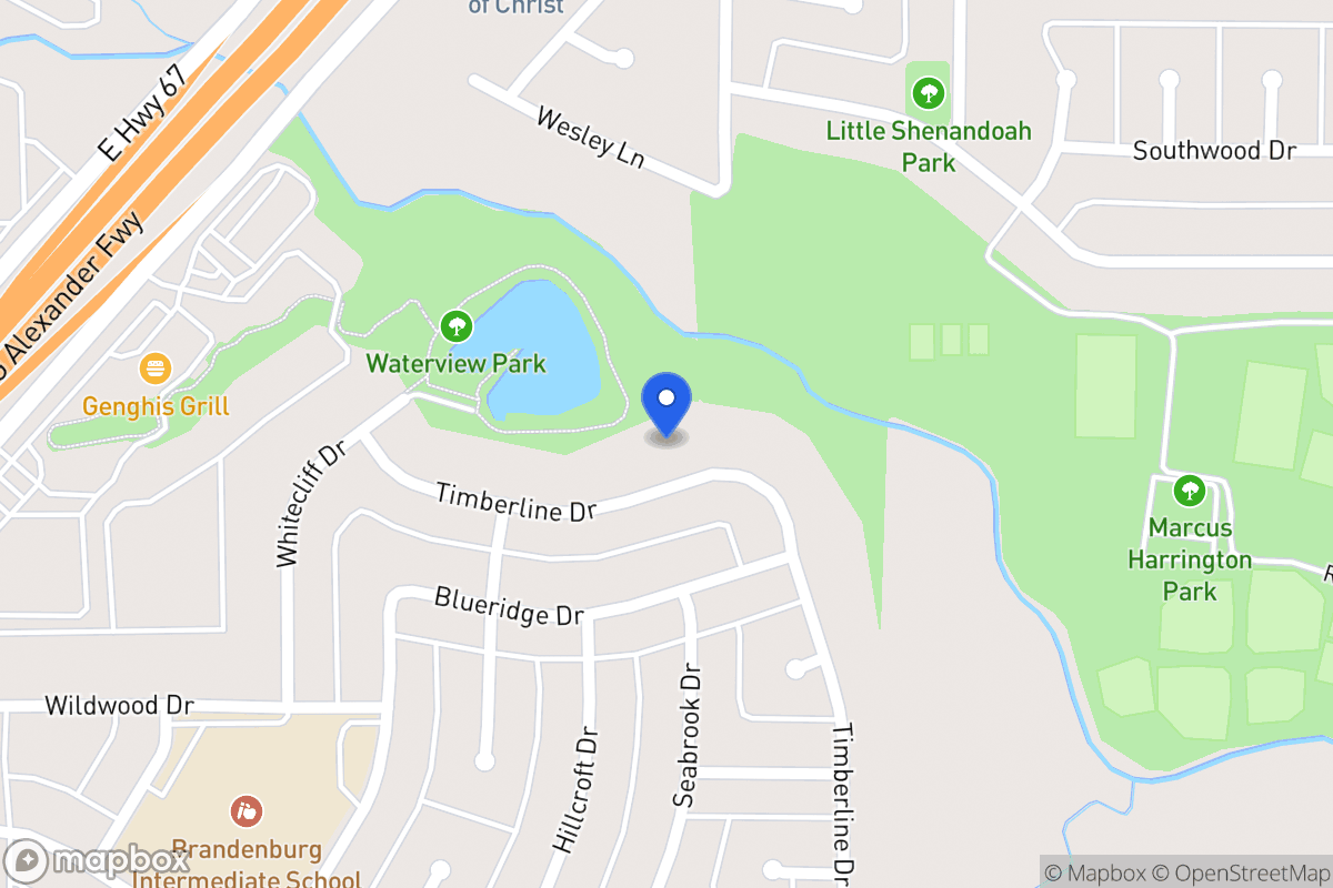 Map of 427 Timberline Dr