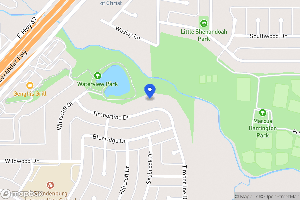 Map of 431 Timberline Dr
