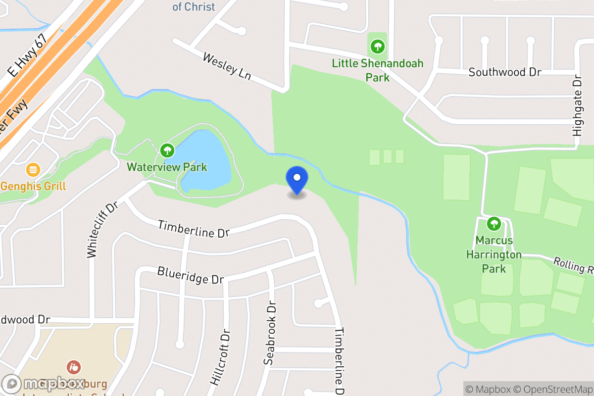Map of 439 Timberline Dr