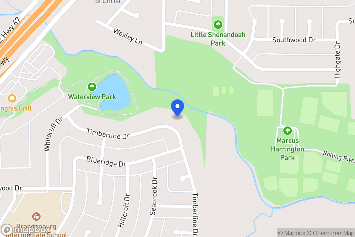 Map of 443 Timberline Dr