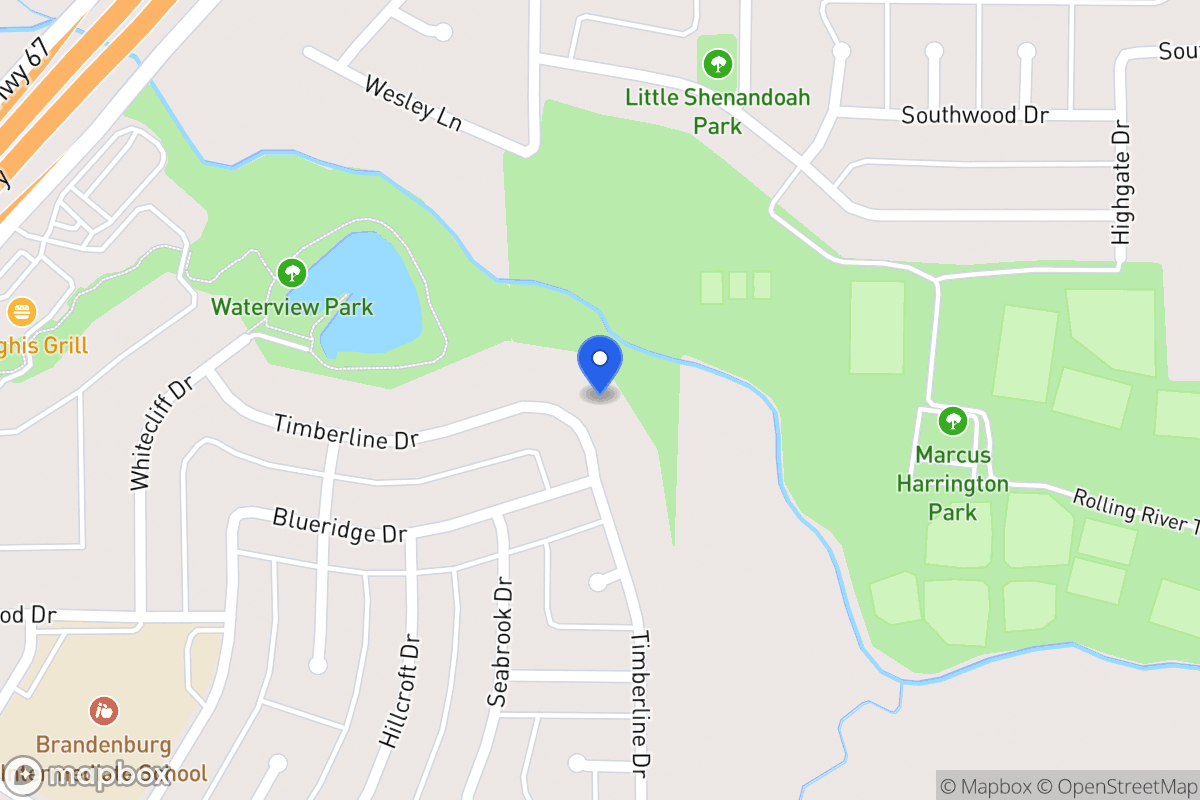 Map of 447 Timberline Dr