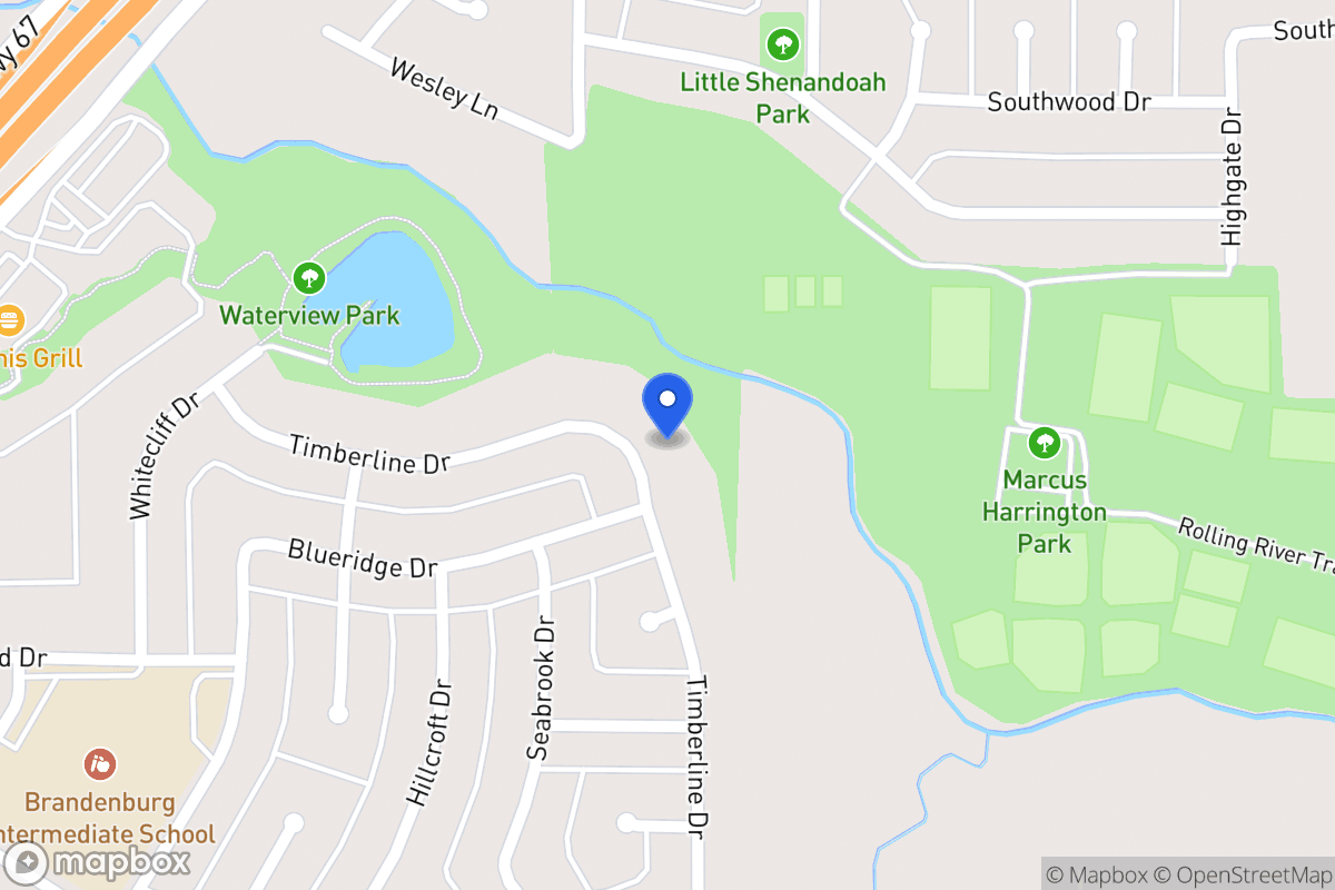 Map of 451 Timberline Dr
