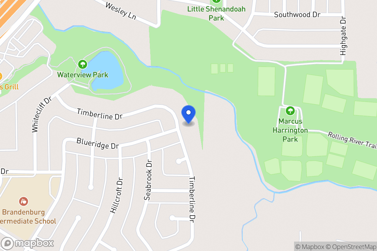 Map of 1802 Timberline Dr