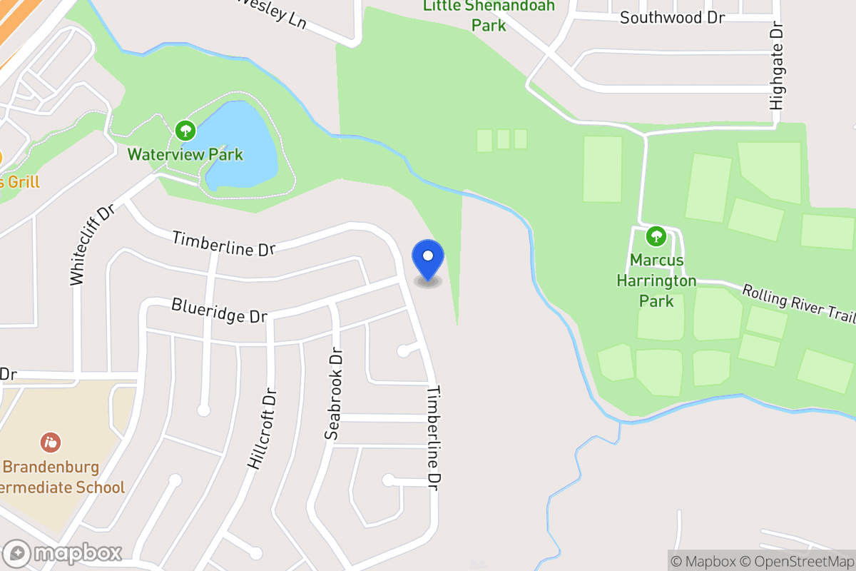 Map of 1806 Timberline Dr