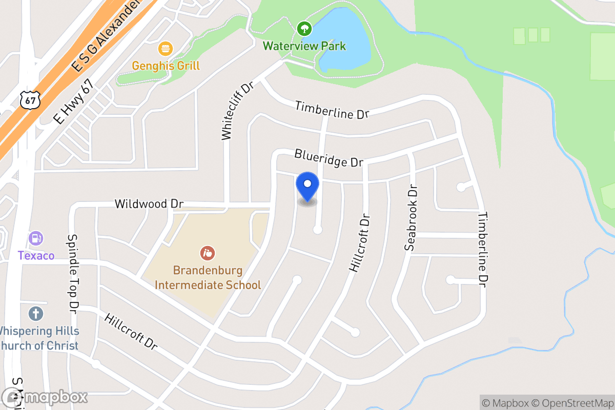 Map of 1811 Crystal Springs Dr