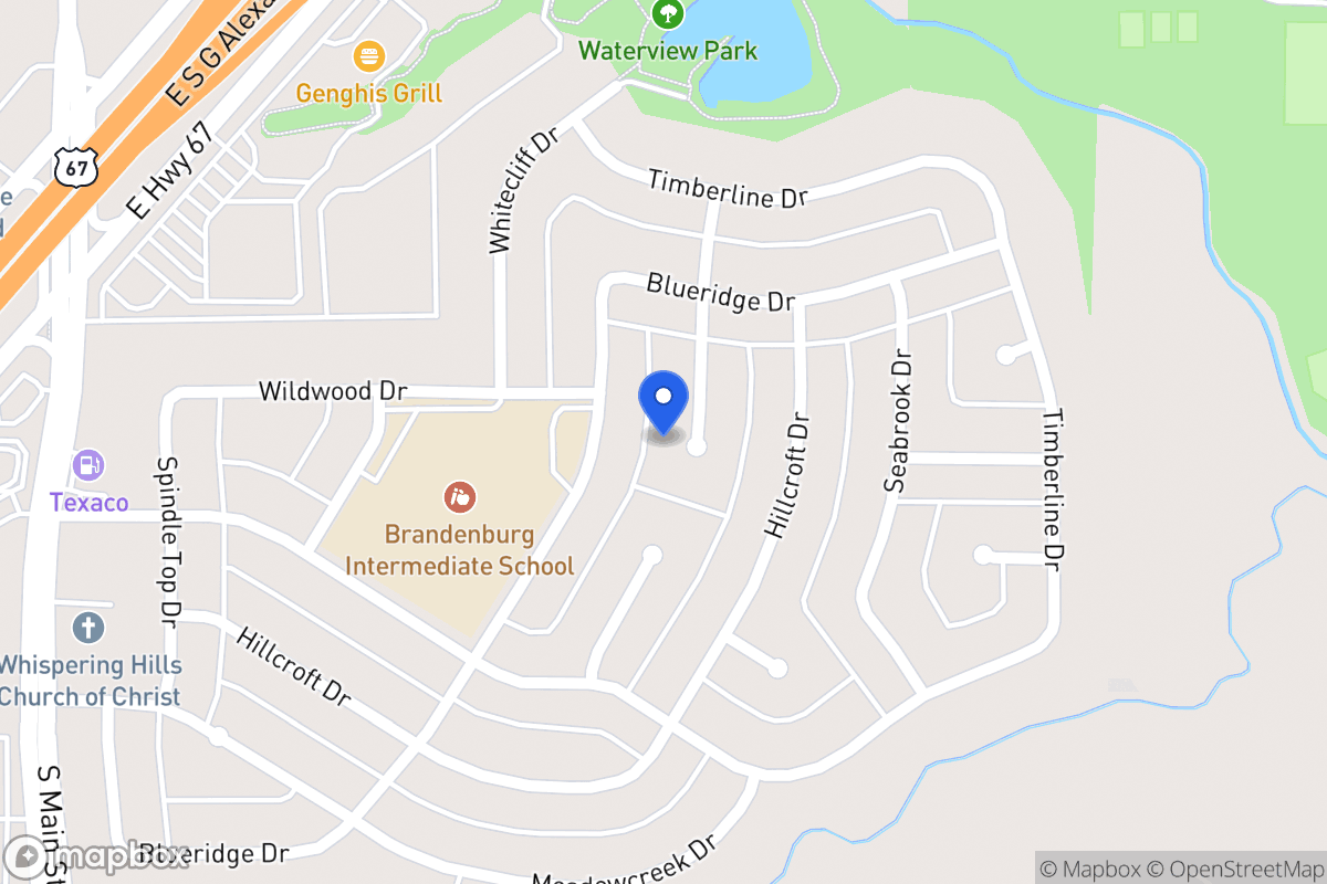Map of 1819 Crystal Springs Dr