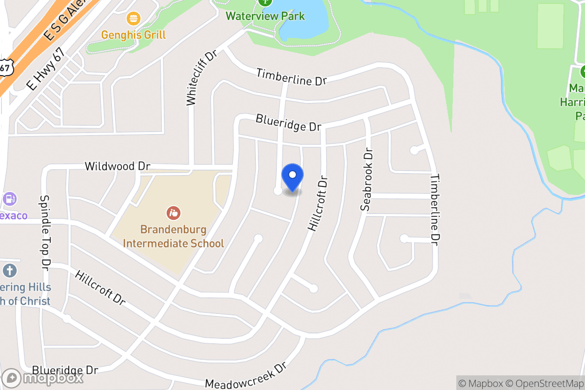 Map of 1818 Crystal Springs Dr