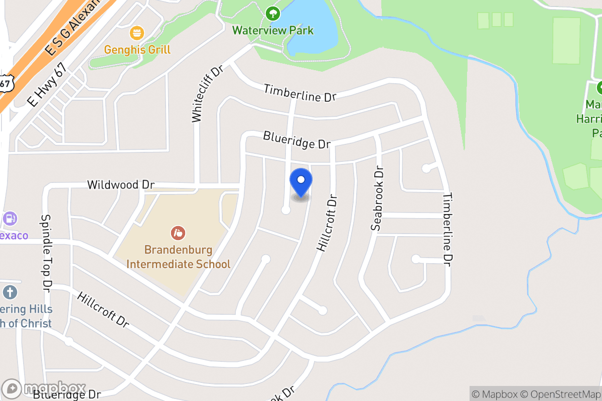 Map of 1814 Crystal Springs Dr